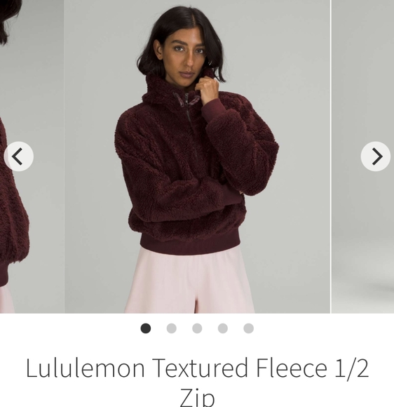 lululemon athletica Jackets & Blazers - Lululemon Textured Fleece 1/2 Zip Pullover Jacket